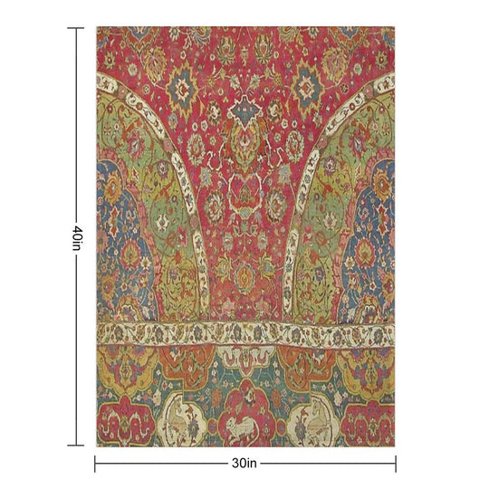 Antique Kilim 8 Easy Care Throw Blanket