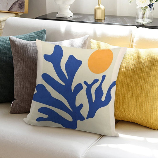 Sunshine Matisse Soft Hidden Zipper Throw Pillow