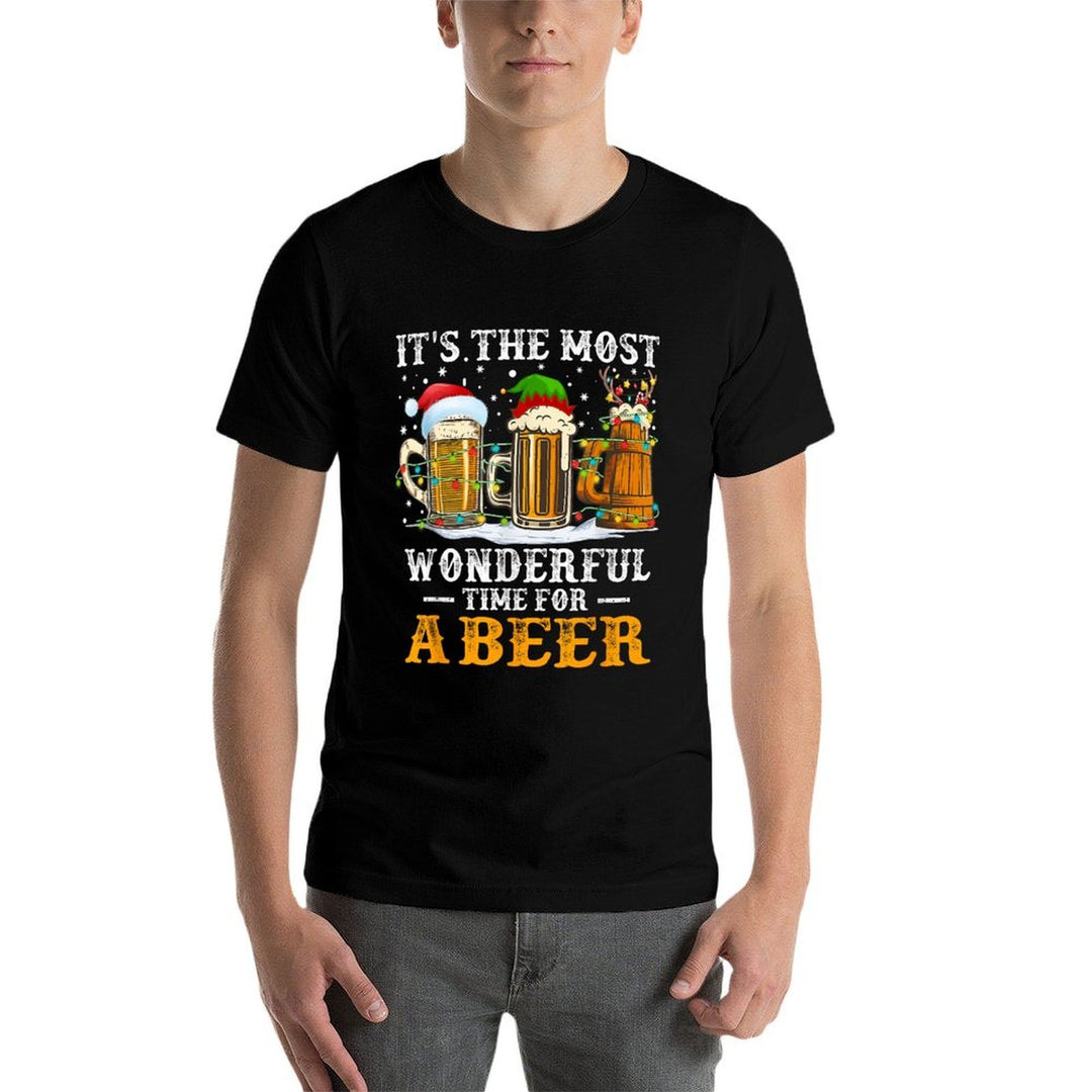 Its The Most Wonderful Time For A Beer Christmas Drink  Relaxed-fit T-Shirt