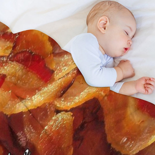 Bacon Shrink-resistant Throw Blanket
