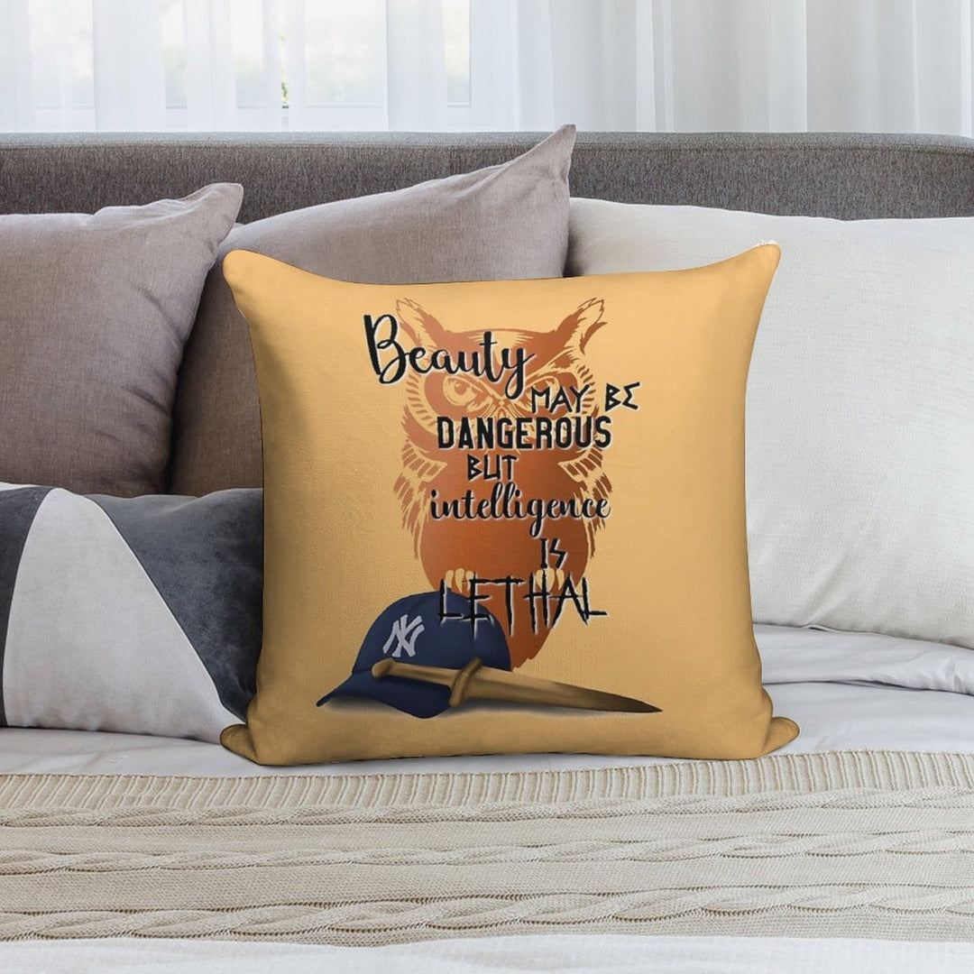 Intelligence Is Lethal - Percy Jackson Quotes Soft Home Decor Throw Pillow