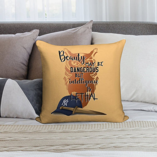 Intelligence Is Lethal - Percy Jackson Quotes Soft Home Decor Throw Pillow