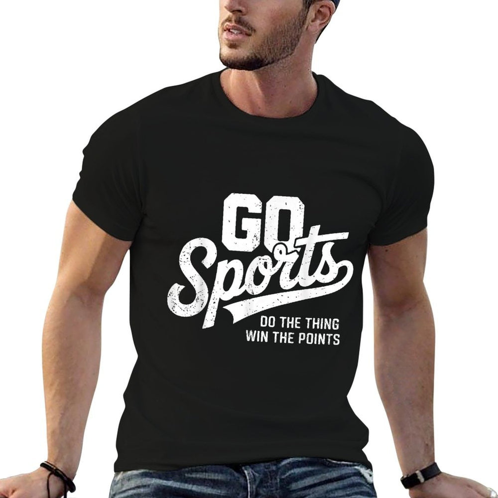Vintage Go Sports Do The Thing Win The Points Funny Sports  Classic T-Shirt