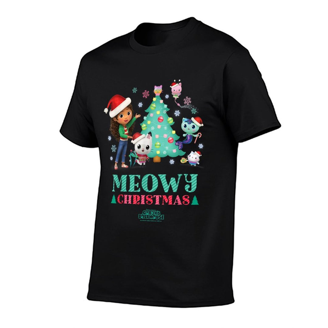 DreamWorks Gabby’s Dollhouse Meowy Christmas Holiday  Affordable Price T-Shirt