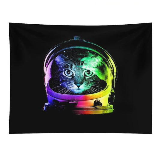 Astronaut Cat Tapestry