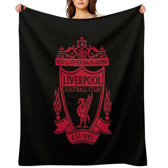 Classic Red Liverpool Emblem Durable Throw Blanket