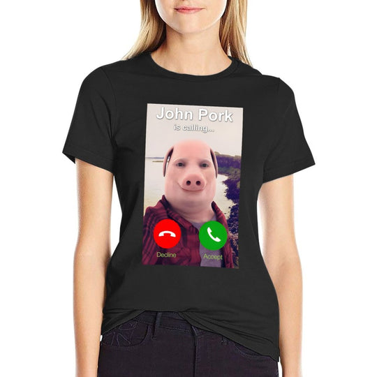 John Pork Is Calling  Slim-fit Cut T-Shirt