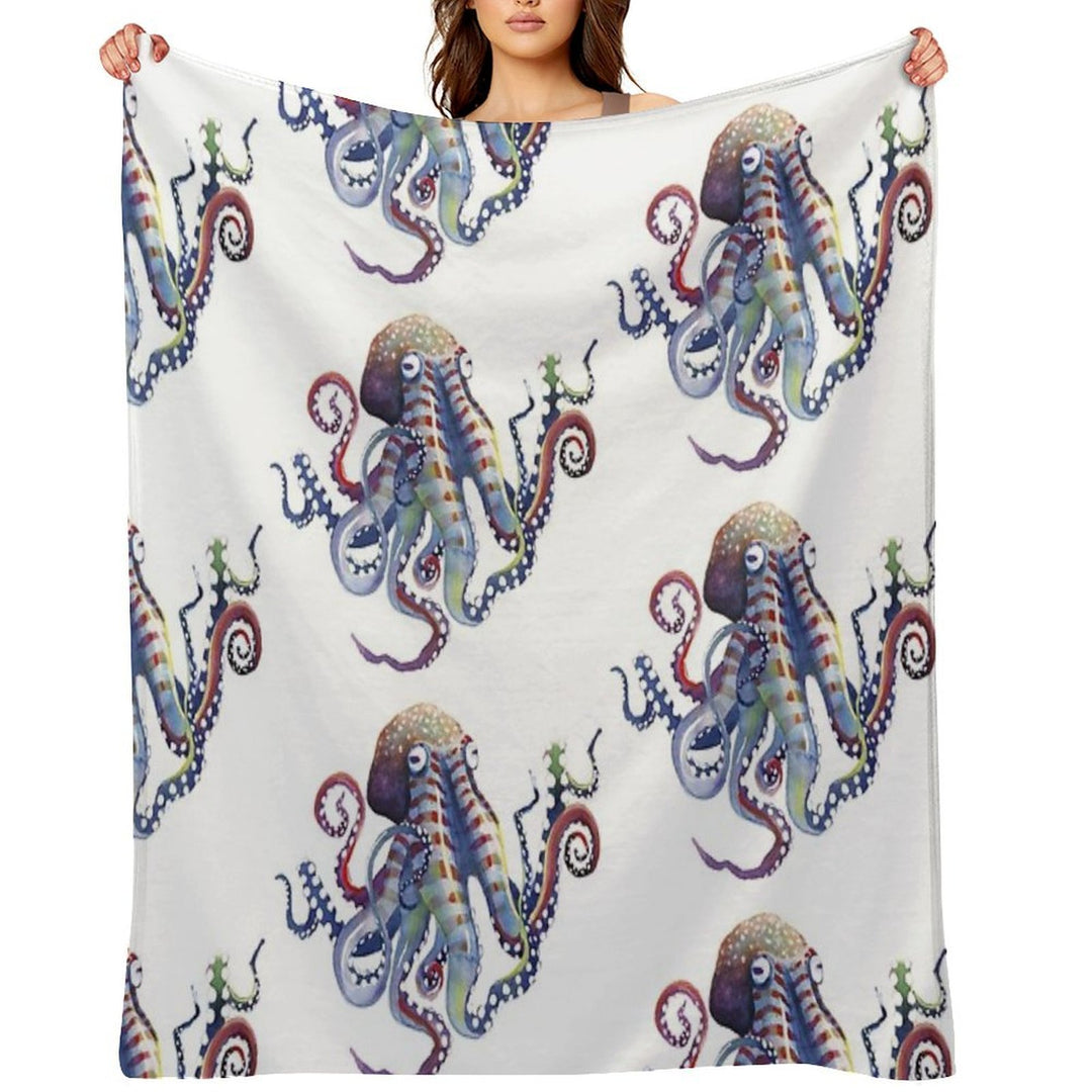 Octopus Compact Throw Blanket