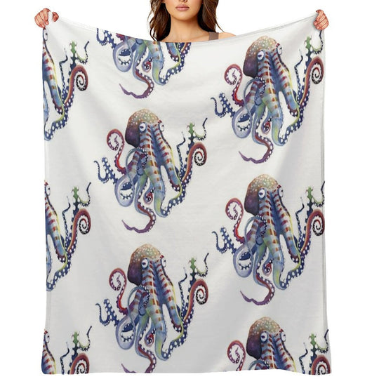 Octopus Compact Throw Blanket