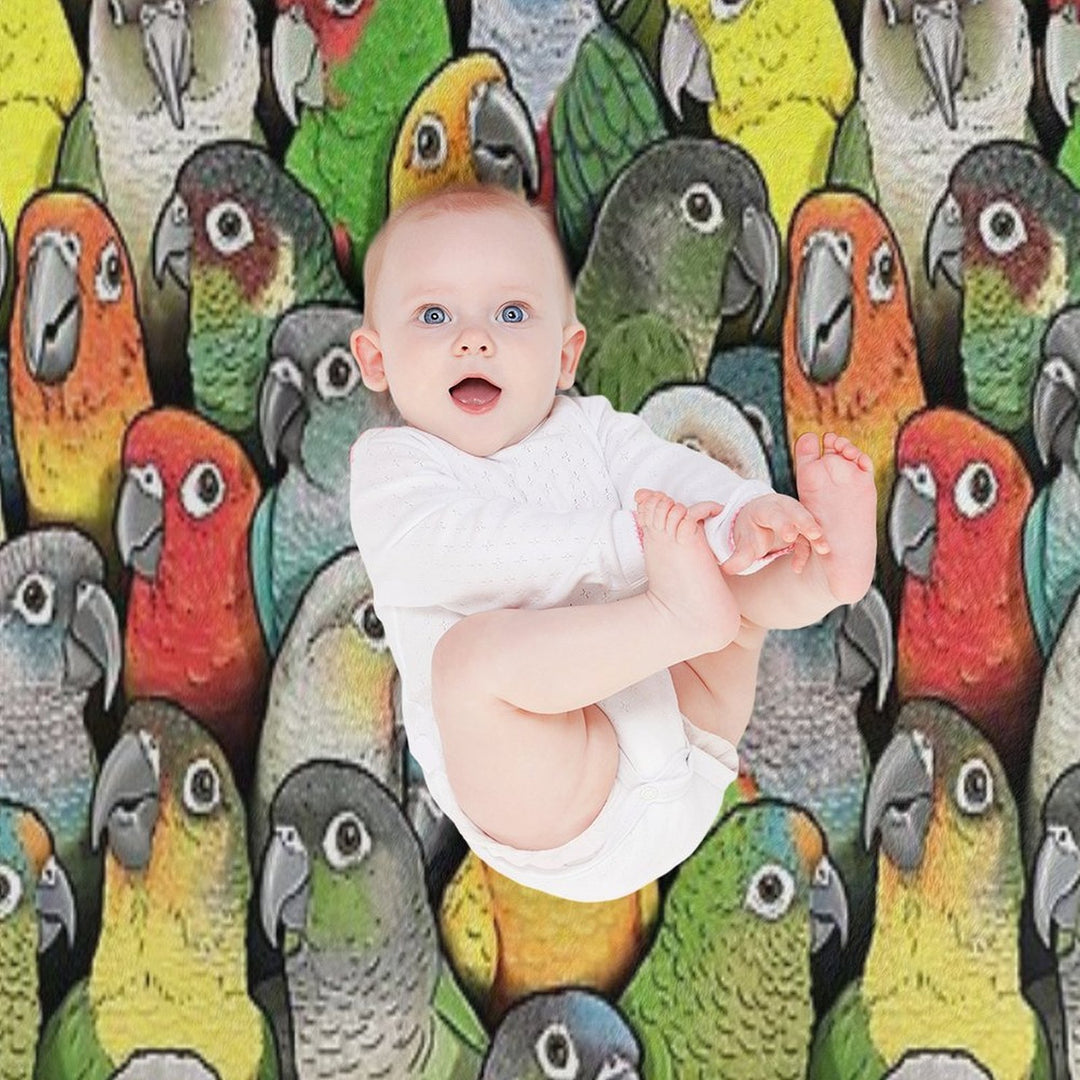 Colour of Conures Lightweight Throw Blanket