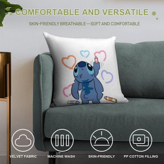 Stitch Love Soft Easy Maintenance Throw Pillow