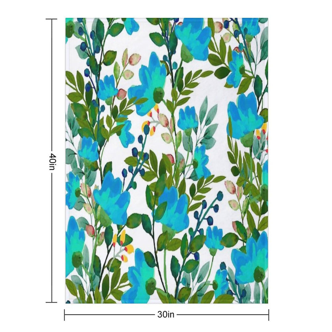 Blue #redbubble #decor #buyart Wrinkle-free Throw Blanket