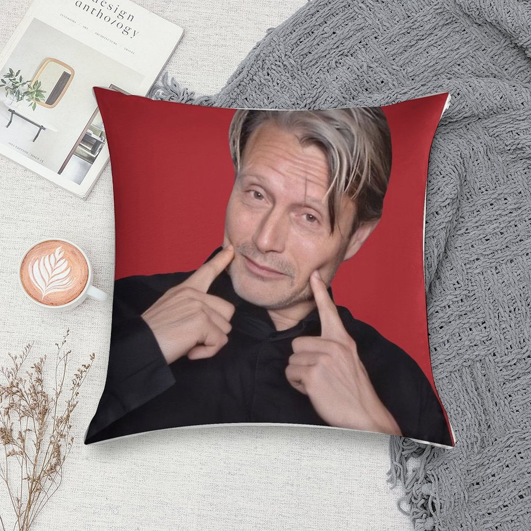 Mads Mikkelsen Soft Style Accent Throw Pillow