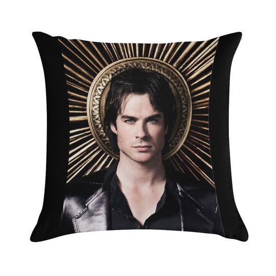 Damon Salvatore Soft Bedroom Essential Throw Pillow