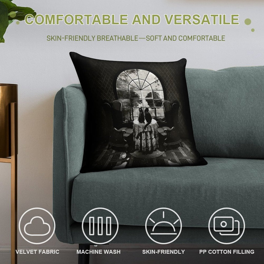 Room Skull Soft Bedroom Essential Throw Pillow