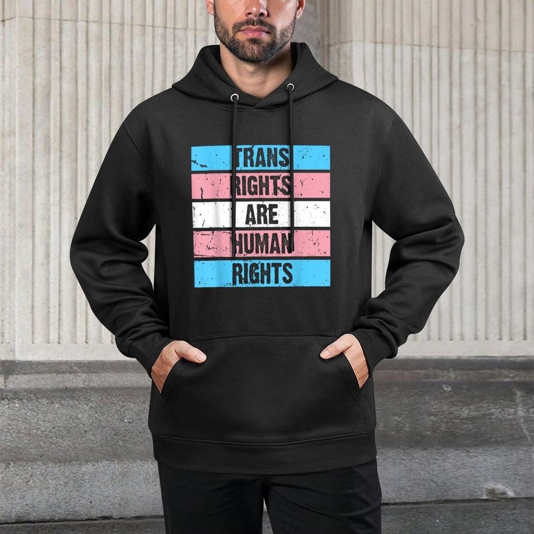 Trans Rights Are Human Rights LGBT Gay Pride Month Versatile Streetwear Hoodie