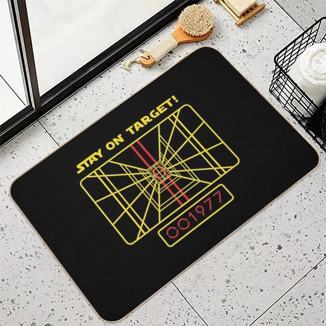 Stay On Target 1977 Targeting Computer  Slip-Resistant Bath Mat