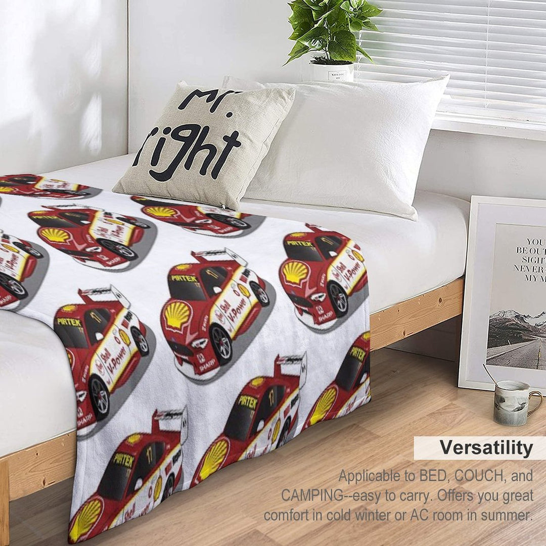 Scott McLaughlin 17 Ford Mustang 2019 Sustainable Throw Blanket