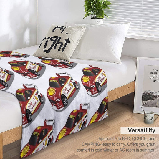 Scott McLaughlin 17 Ford Mustang 2019 Sustainable Throw Blanket