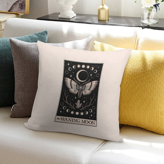 The Waning Moon Soft Fade-Resistant Throw Pillow