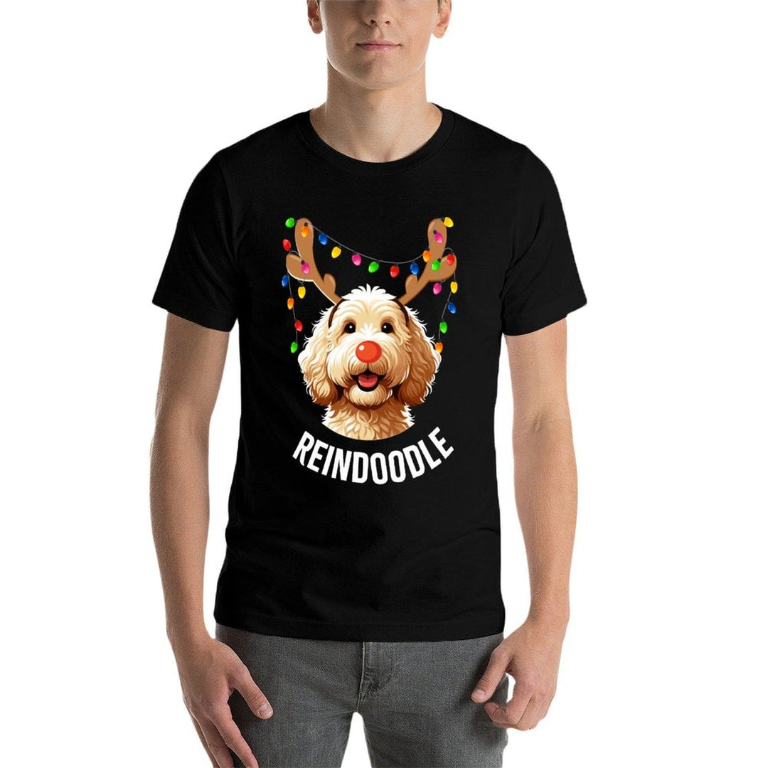 Christmas Goldendoodle Reindeer Doodle Dog Reindoodle Dog  Odor-resistant T-Shirt