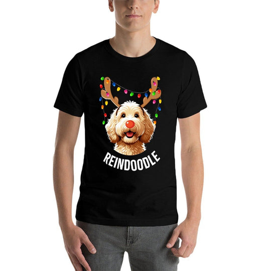 Christmas Goldendoodle Reindeer Doodle Dog Reindoodle Dog  Odor-resistant T-Shirt