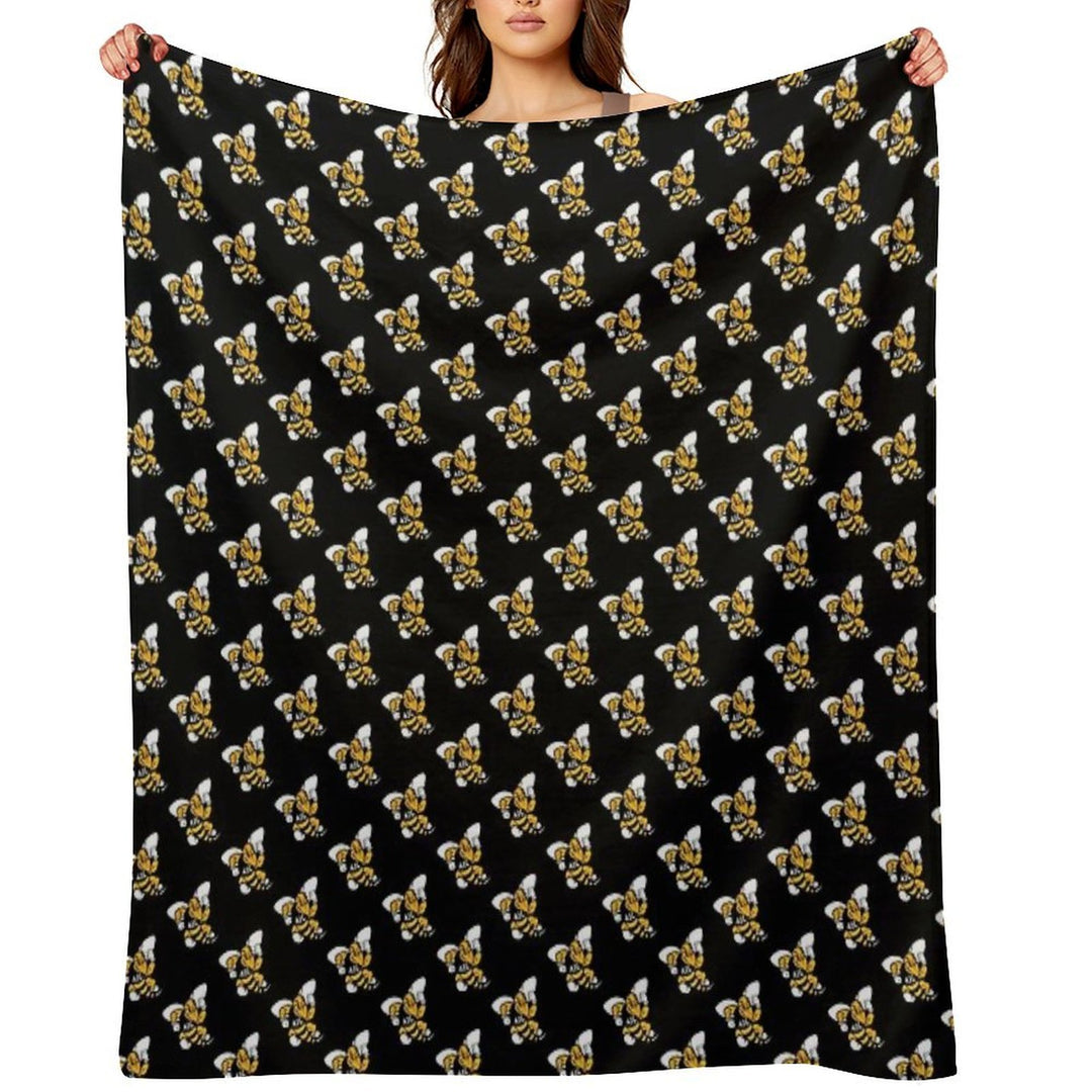 The Randolph Macon Iconic Anti-pilling Throw Blanket