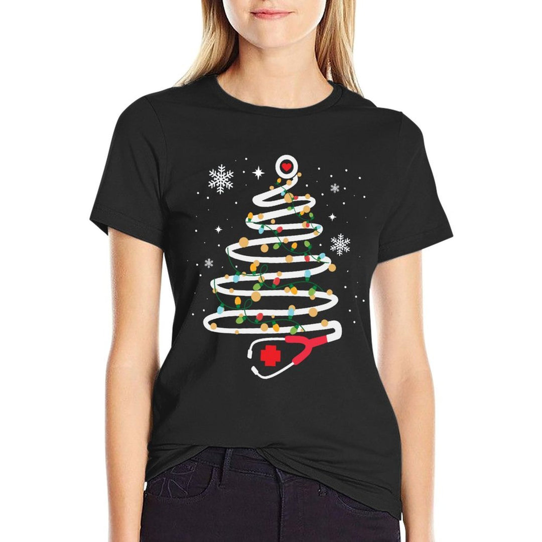 Stethoscope Christmas Tree Cute Healthcare RN Holiday  Vintage-inspired T-Shirt