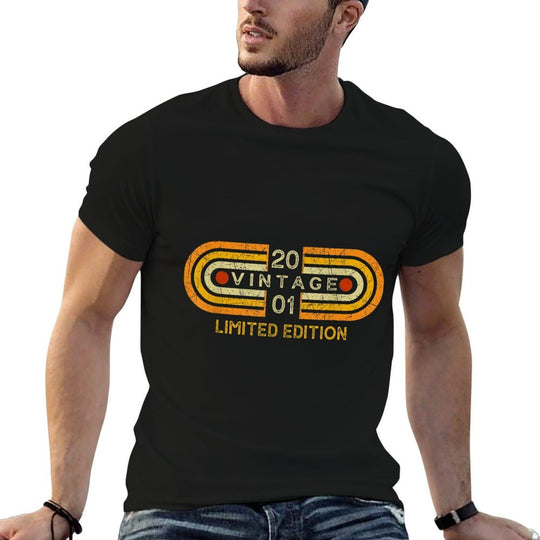 Limited Edition 2001 Vintage 21 Yr Old Graphic 21st Birthday  Odor-resistant T-Shirt
