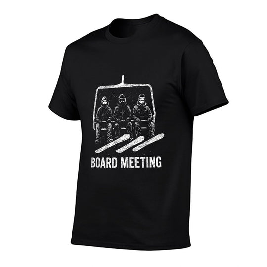 Snowboard Board Meeting Ski Lift Skier Winter Sports  Versatile T-Shirt