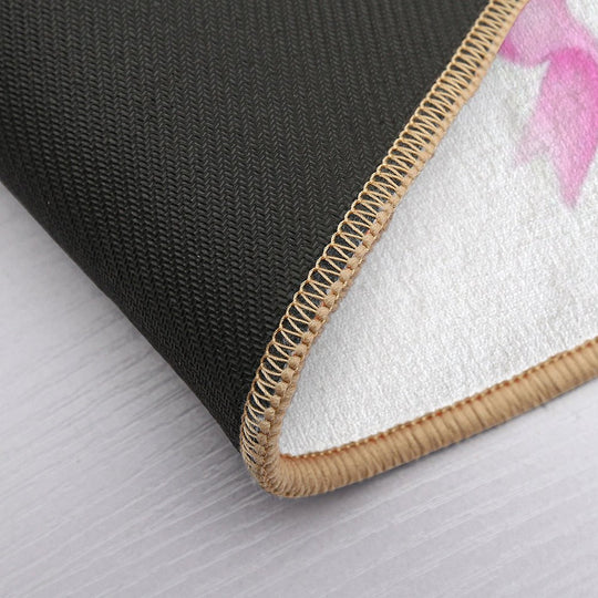 Cute Pink Bow  Toxin-Free Bath Mat