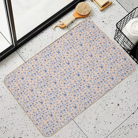 Seashell Pattern  Slip-Resistant Bath Mat