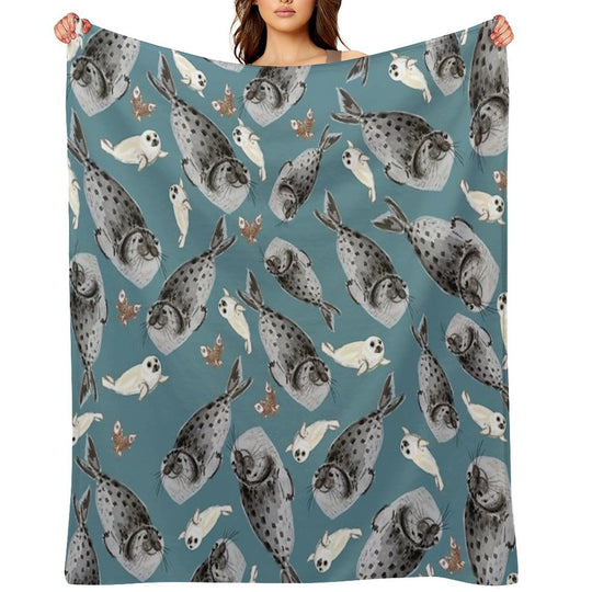 Common Seal Anti-pilling Throw Blanket