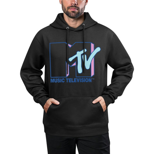 MTV Logo Music Television Pastel Pink And Blue All-Day Comfort Hoodie