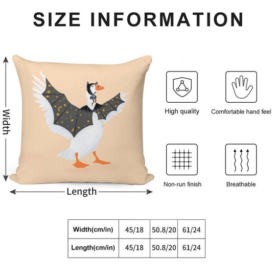 Bat Goose Soft Luxury Feel Throw Pillow