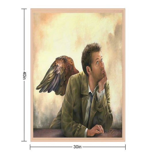Castiel Renaissance Style Shrink-resistant Throw Blanket
