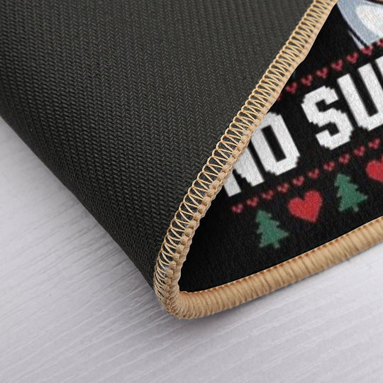 Trump Mug Shot NO SURRENDER Pro Trump Ugly Christmas  Repositionable Bath Mat