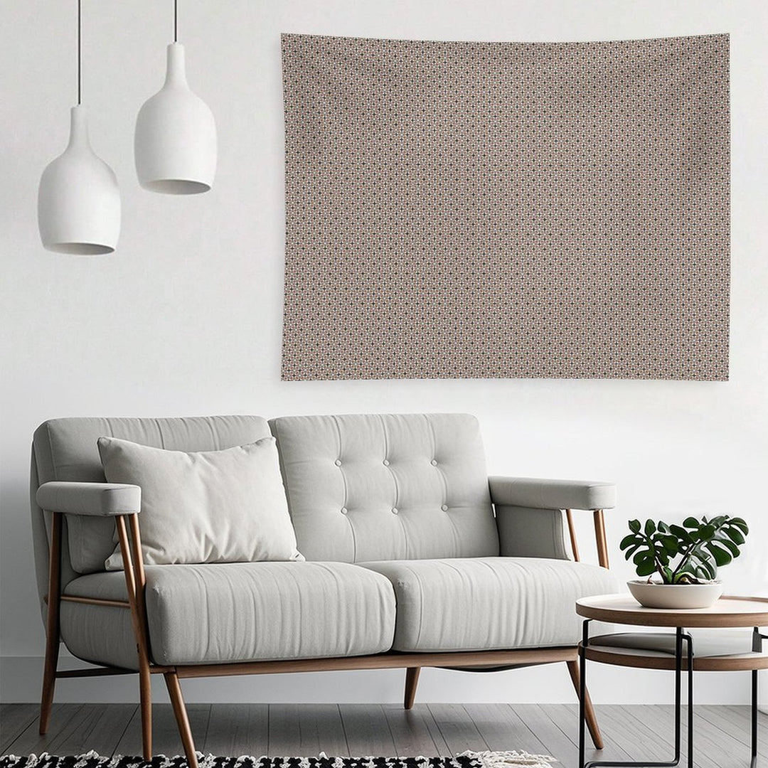 Earth Tones Diamonds And Crosses Tapestry