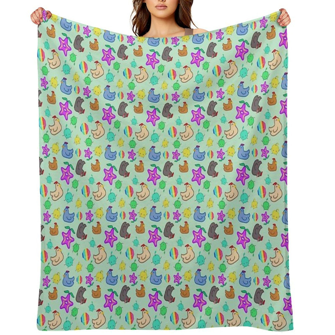 Stardew Valley Happy Time Jumble Multi-functional Throw Blanket