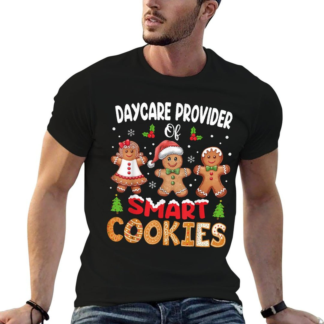 Daycare Provider Of Smart Cookies Christmas Daycare Teacher  Lightweight T-Shirt
