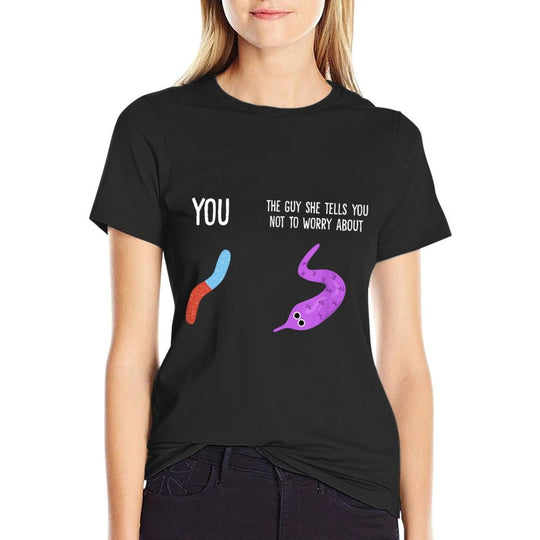 You Vs.Guy Not To Worry About Worm On A String Meme  Cotton T-Shirt