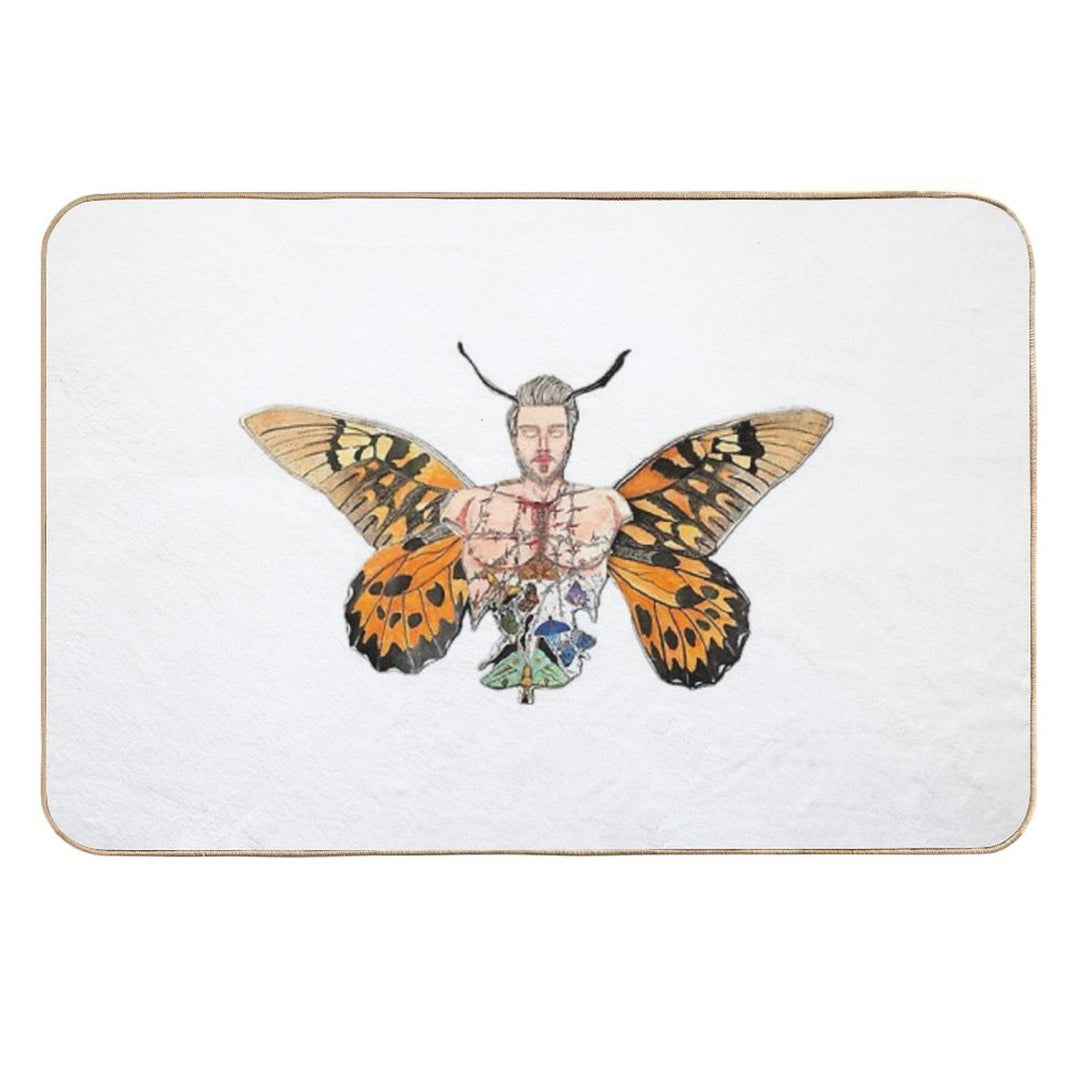 Butterfly Out  Non-Slip Bath Mat