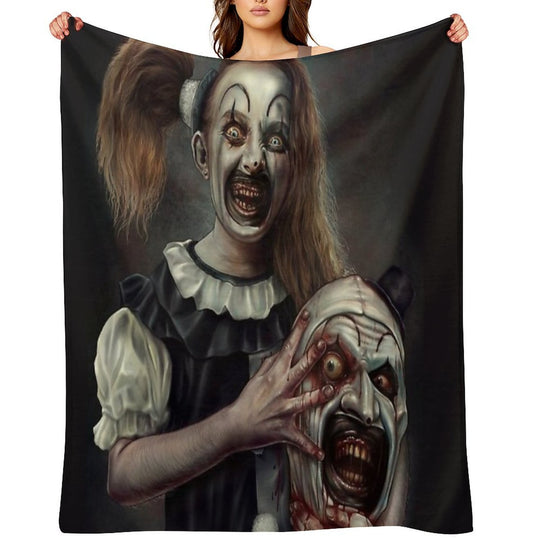 Terrifier 2- The Little Pale Girl Machine-washable Throw Blanket
