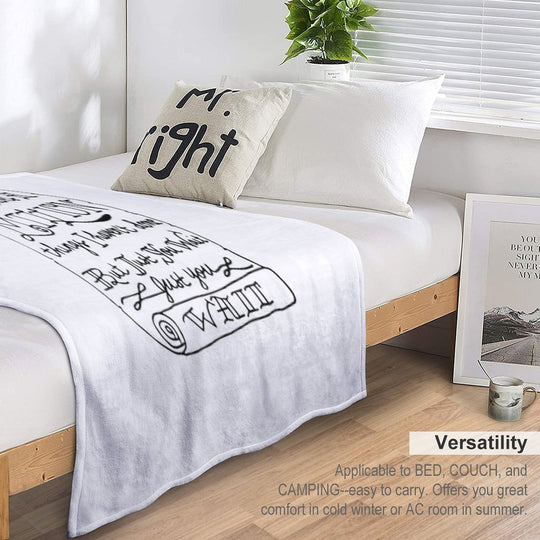 Alexander Hamilton Scroll Gift-ready Throw Blanket