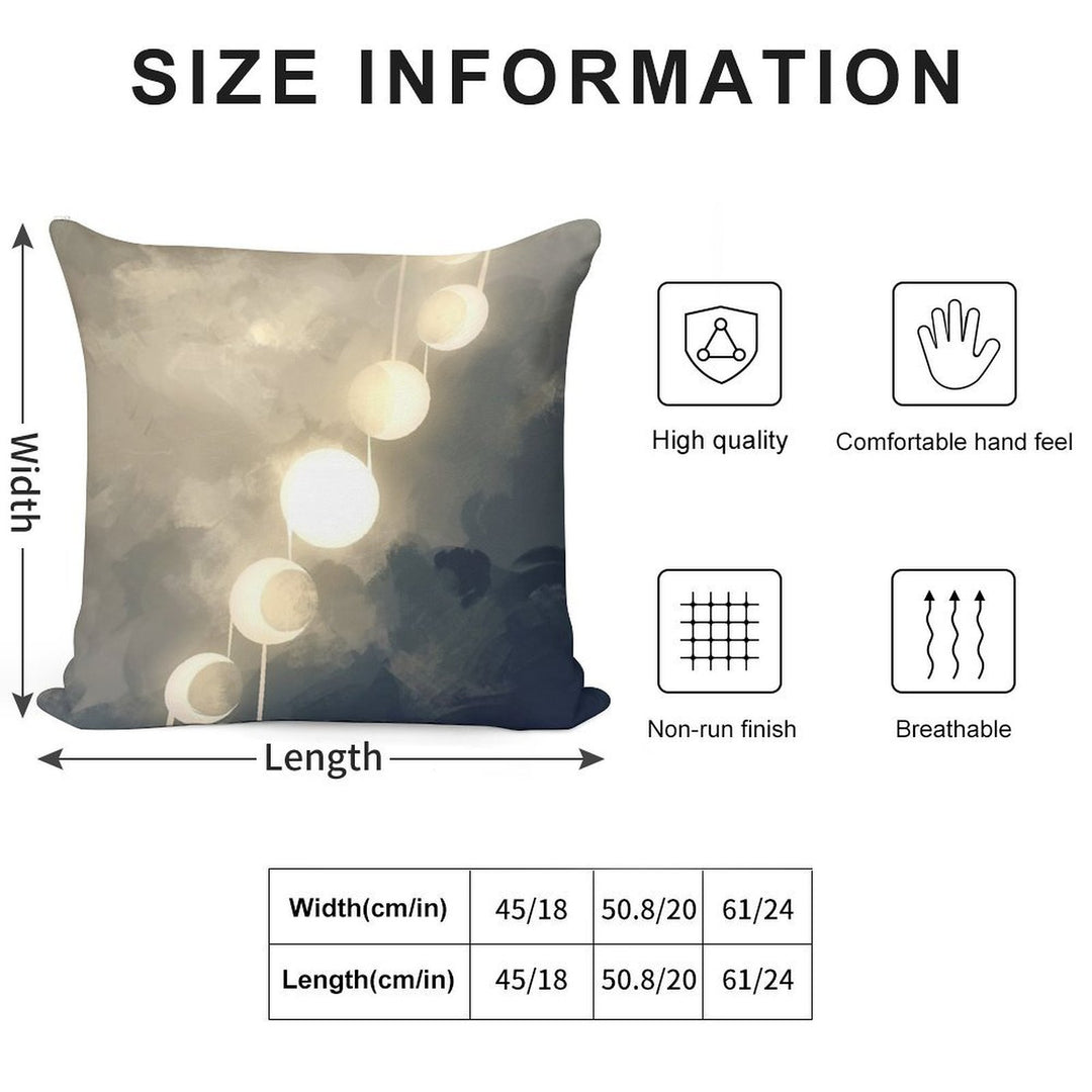 Phases Soft Decorative Cover Throw Pillow