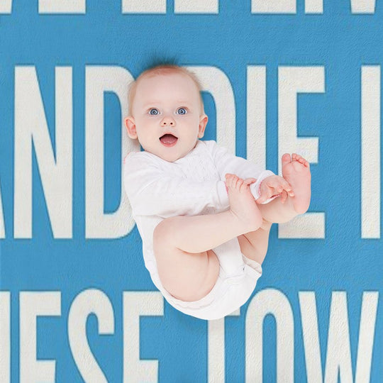 We’ll Live And Die in These Towns Coventry City Sky Blues Football Quote Durable Throw Blanket