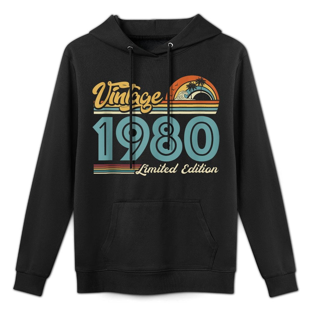 Limited Edition 1980 Vintage 1980 Birthday Unisex Design Hoodie