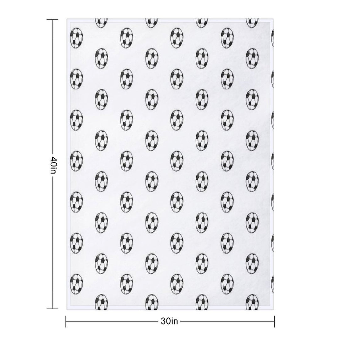 Soccer Ball Anti-pilling Throw Blanket