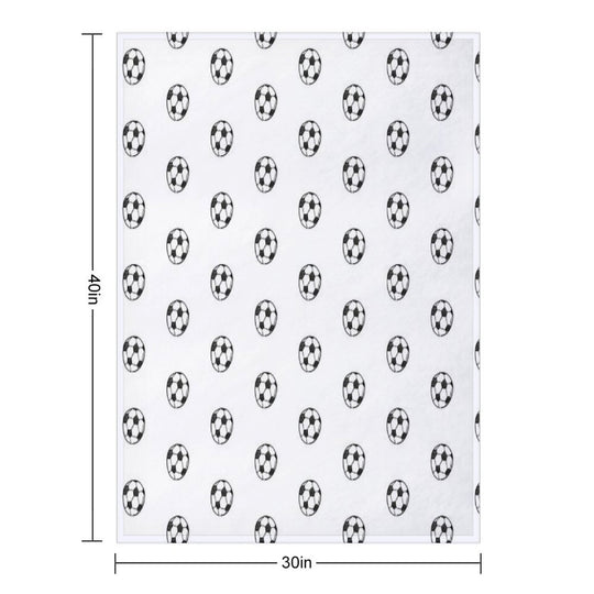 Soccer Ball Anti-pilling Throw Blanket