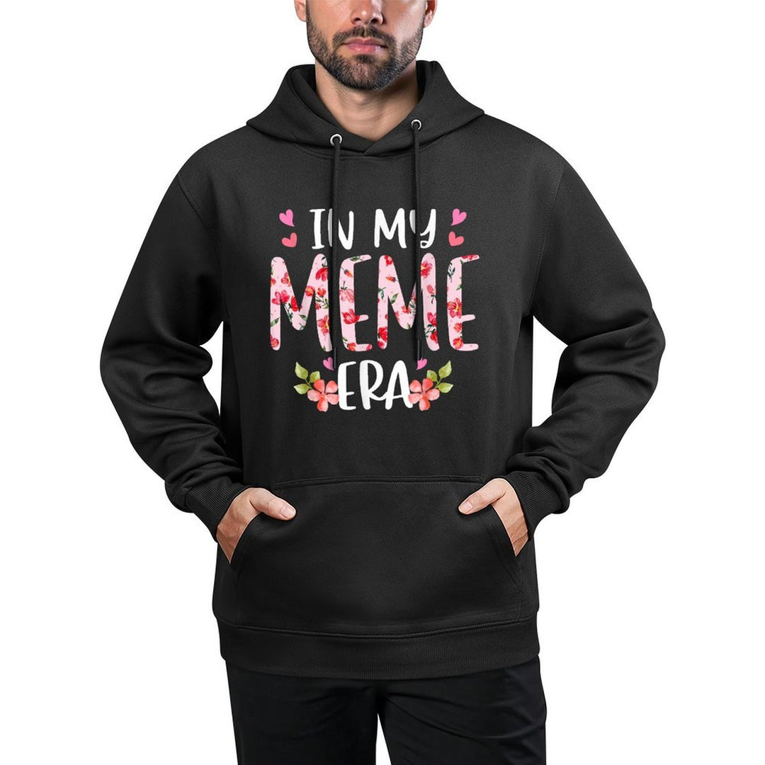 In My Meme Era Floral Mothers Day Flower Girly Women Cotton-Polyester Blend Hoodie